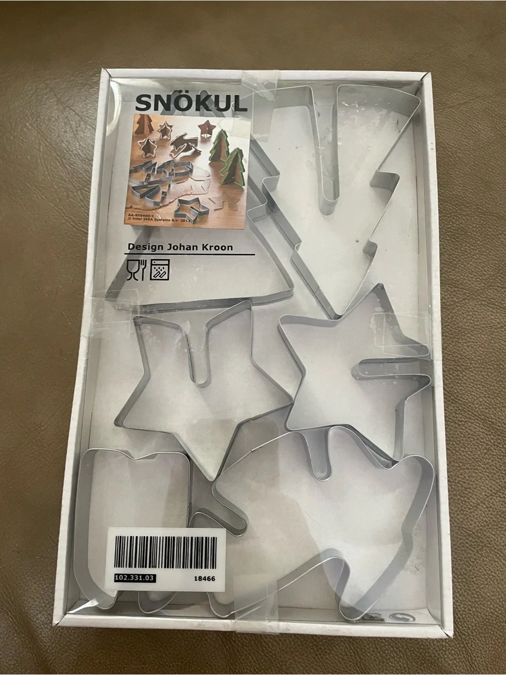 IKEA SNÖKUL Holidays Christmas Cookie Cutters by Johan Kroon Set of 6